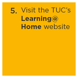 TUC's Learning at Home website