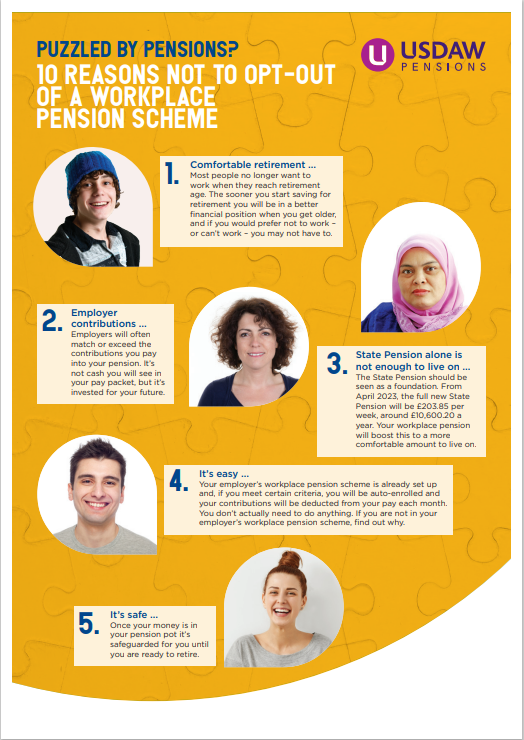 10 reasons no to opt out - Pensions